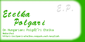 etelka polgari business card
